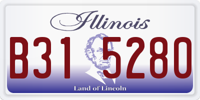 IL license plate B315280