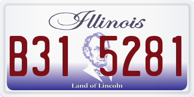 IL license plate B315281