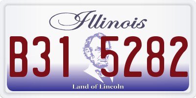IL license plate B315282