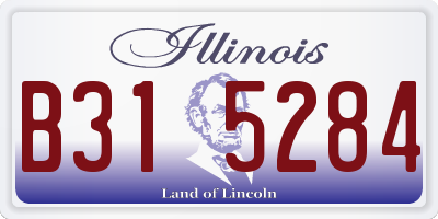 IL license plate B315284
