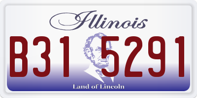 IL license plate B315291