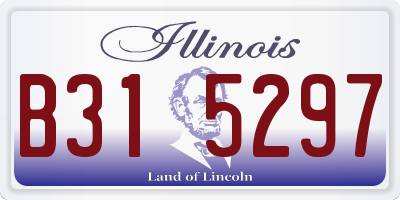 IL license plate B315297