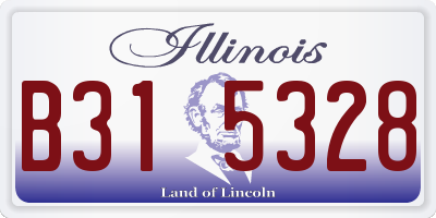 IL license plate B315328