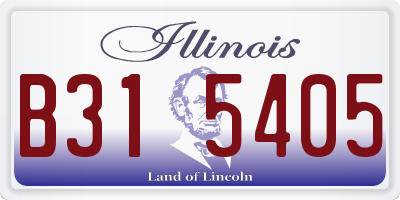 IL license plate B315405