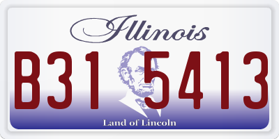 IL license plate B315413