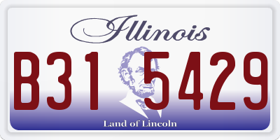 IL license plate B315429