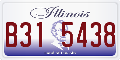 IL license plate B315438