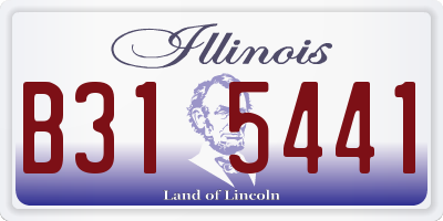 IL license plate B315441