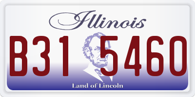 IL license plate B315460