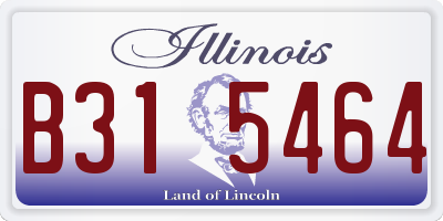 IL license plate B315464
