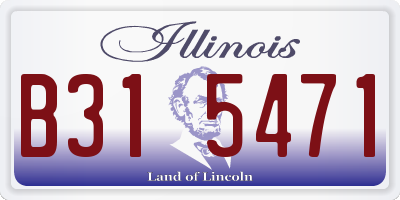 IL license plate B315471
