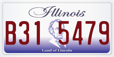 IL license plate B315479