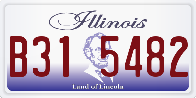 IL license plate B315482