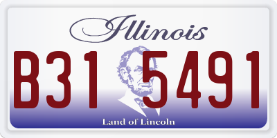 IL license plate B315491
