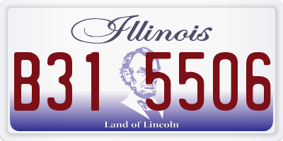 IL license plate B315506