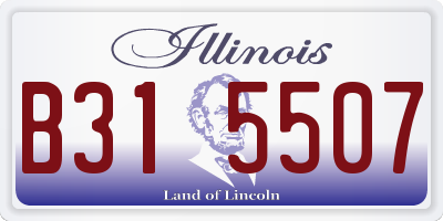 IL license plate B315507