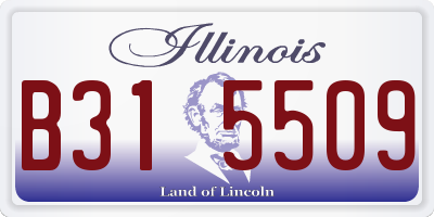 IL license plate B315509