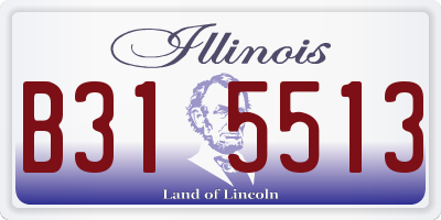 IL license plate B315513