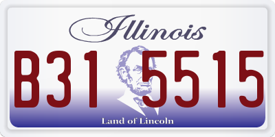 IL license plate B315515