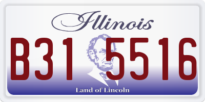 IL license plate B315516