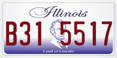 IL license plate B315517
