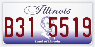 IL license plate B315519