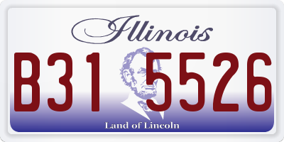 IL license plate B315526