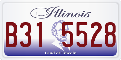 IL license plate B315528