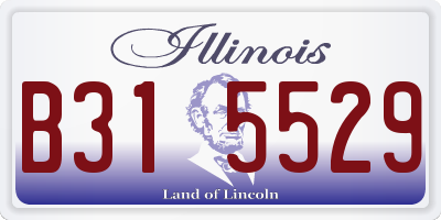 IL license plate B315529