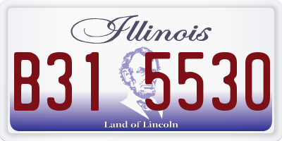IL license plate B315530