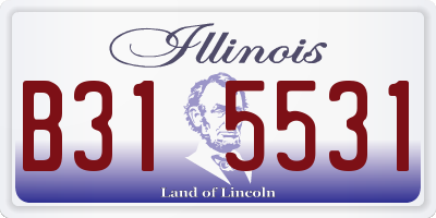 IL license plate B315531