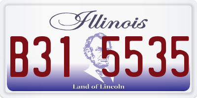 IL license plate B315535