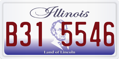 IL license plate B315546