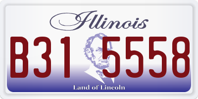 IL license plate B315558