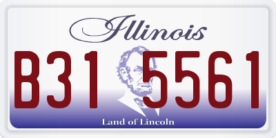 IL license plate B315561