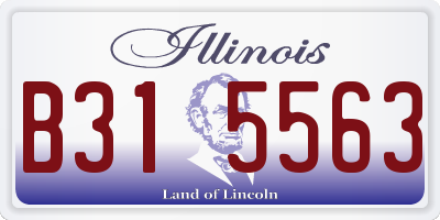 IL license plate B315563