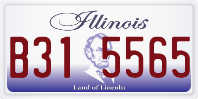 IL license plate B315565