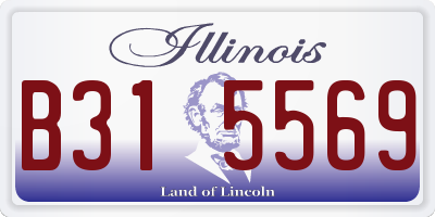 IL license plate B315569