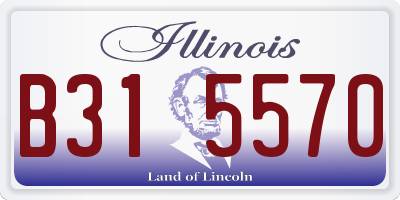 IL license plate B315570