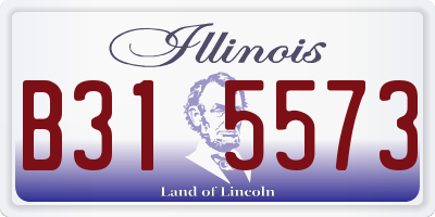 IL license plate B315573