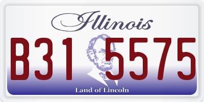 IL license plate B315575