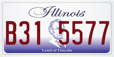 IL license plate B315577