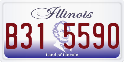 IL license plate B315590