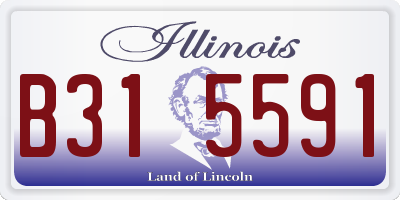 IL license plate B315591