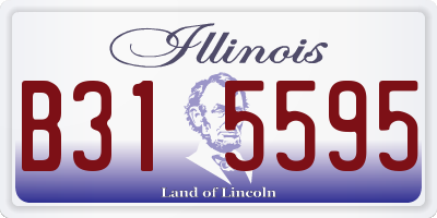 IL license plate B315595