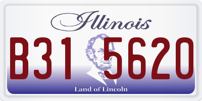 IL license plate B315620