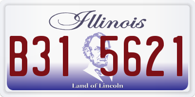 IL license plate B315621