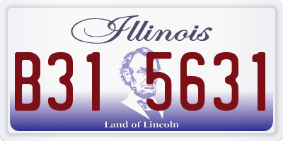 IL license plate B315631
