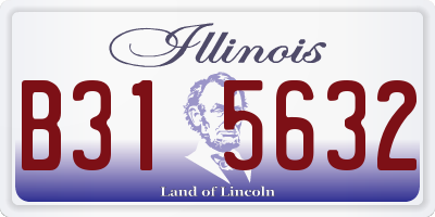 IL license plate B315632