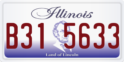 IL license plate B315633